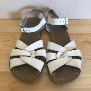 Salt Water Sandals, White - children’s 4, wmn 6